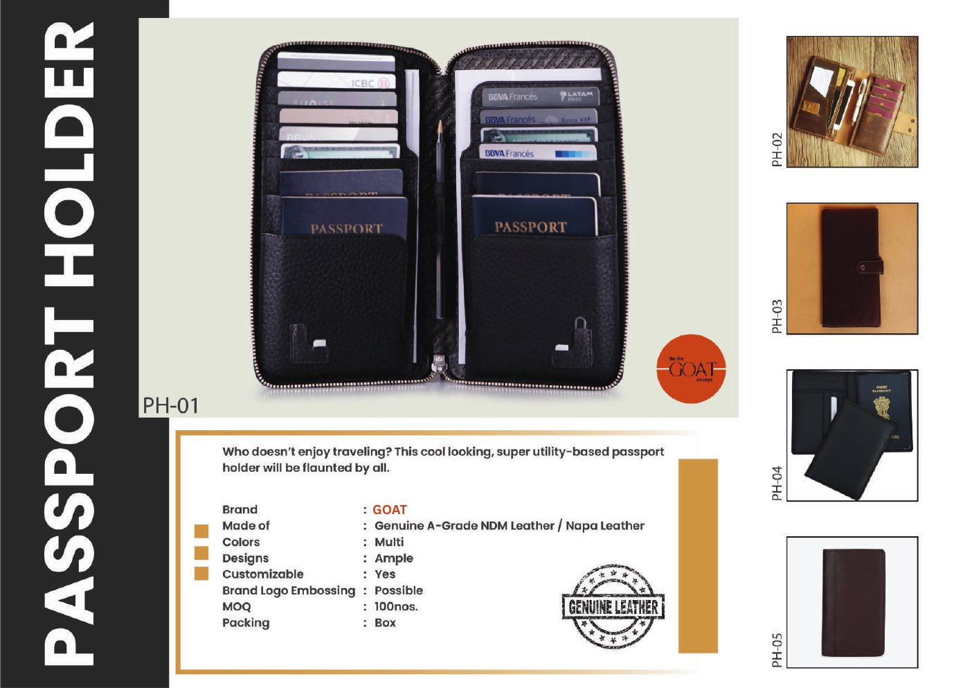 GOAT Passport Holders